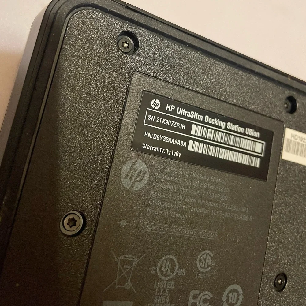 HP UltraSlim Black Docking Station for Laptops